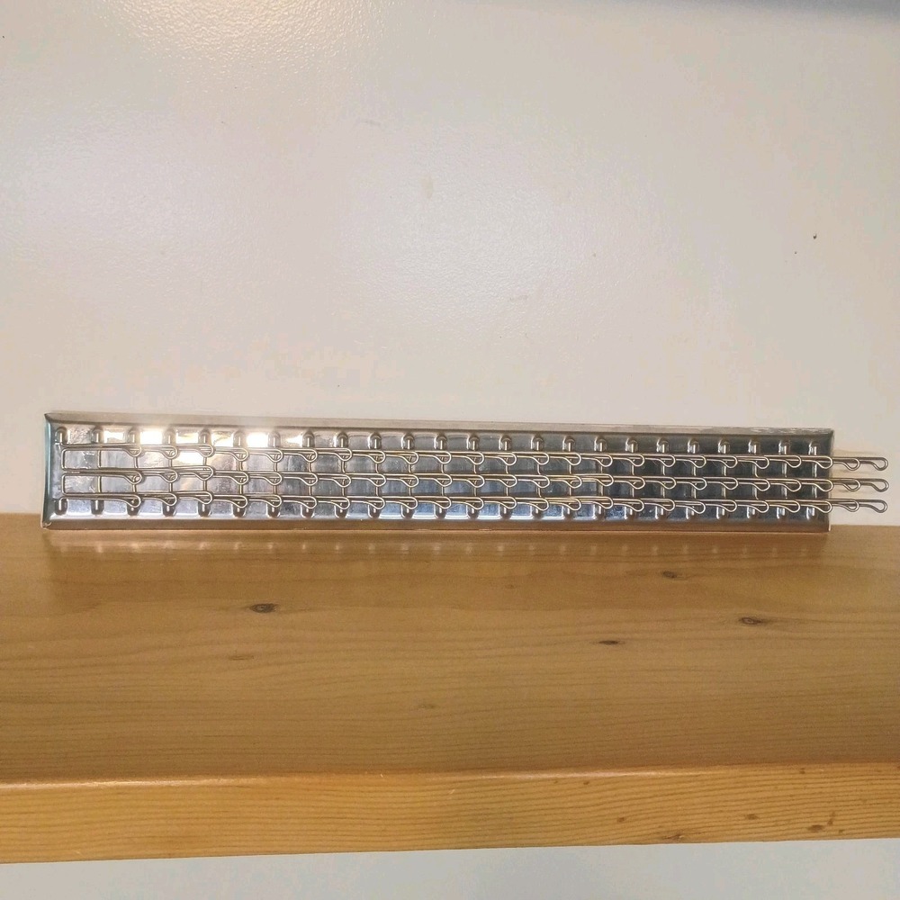 Vintage Metal Tie Scarf Belt Holder Rack Organizer Holds 72 19 3/4" Long